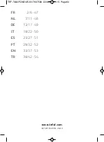 Preview for 59 page of TEFAL TOI & MOI EF501601 Manual