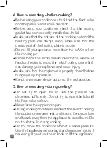 Preview for 14 page of TEFAL Turbo Cuisine Maxi Manual