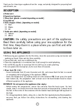 Preview for 7 page of TEFAL Turbomix Plus HB101138 Manual