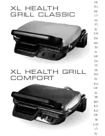 TEFAL XL HEALTH GRILL
COMFORT Manual предпросмотр