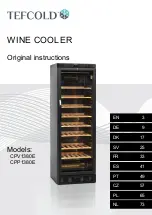 Tefcold CPP1380E Original Instructions Manual preview