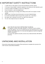 Preview for 4 page of Tefcold CPP1380E Original Instructions Manual