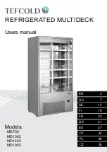 Tefcold MD1002 User Manual preview