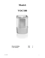 Tefcold VOC100 User Manual preview