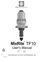 Предварительный просмотр 1 страницы tefen MixRite TF10 User Manual