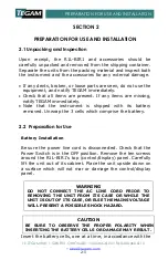 Preview for 9 page of Tegam R1L-BIR1 Instruction Manual