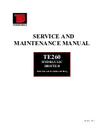 Preview for 1 page of TEI TE260 Service And Maintenance Manual