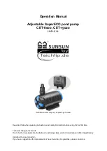 TeichTip SUNSUN Adjustable SuperECO CET-15000 Operation Manual preview