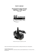 TeichTip Sunsun CQP-8000 User Manual preview