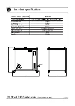 Предварительный просмотр 22 страницы TEINNOVA Filnet B300 Ultrasonic User Manual