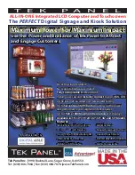 Tek Panel LCD Computer and Touchscreen Specification предпросмотр