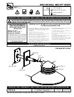 Preview for 3 page of TEKA ILLUMINATION BEACON WALL MOUNT Manual