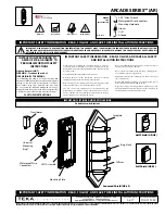 TEKA ILLUMINATION BKSSL ARCADE Series Installation Instructions preview