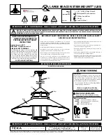 TEKA ILLUMINATION LARGE BEACON STEM MOUNT Installation Instructions preview