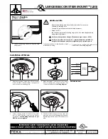 Preview for 2 page of TEKA ILLUMINATION LARGE BEACON STEM MOUNT Installation Instructions