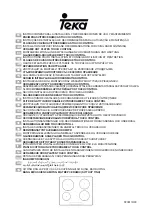 Teka 1199300 Installation Instructions And Recommendations For Using And Maintaining предпросмотр