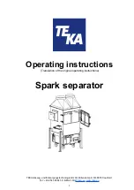 Teka 201080205 Operating Instructions Manual preview