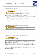 Предварительный просмотр 18 страницы Teka 201080205 Operating Instructions Manual