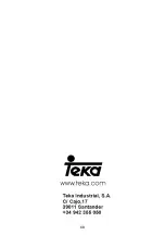 Preview for 68 page of Teka 40212001 Instructions For The Installation And Advice For The Maintenance