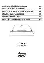 Teka 40456300 Instruction On Mounting And Use Manual preview