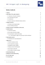 Preview for 2 page of Teka Airtech P10 Operating Instructions Manual