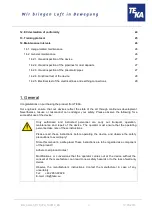 Preview for 3 page of Teka Airtech P10 Operating Instructions Manual