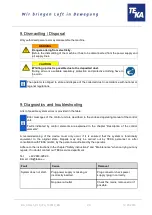 Preview for 20 page of Teka Airtech P10 Operating Instructions Manual