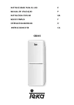 Teka CB385 Instructions For Use Manual preview