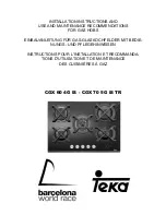 Предварительный просмотр 1 страницы Teka CGX 60 4G IS Installation Instructions And Use