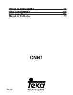 Preview for 1 page of Teka CMB1 Instruction Manual