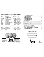 Teka CNL1-1001 Instruction Manual preview