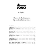 Preview for 1 page of Teka CT-340 Operation Instruction Manual