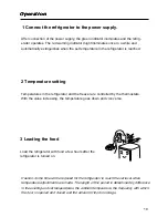 Preview for 11 page of Teka CT-340 Operation Instruction Manual