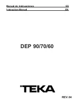 Teka DEP 60 Instruction Manual preview