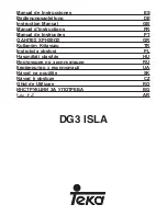 Teka DG3 ISLA Instruction Manual preview