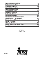 Teka DPL 90 Instruction Manual preview