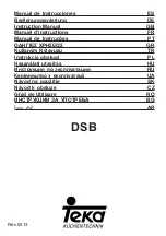 Teka DSB 90 Instruction Manual preview