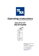 Teka ECO-Cube Operating Instructions Manual предпросмотр