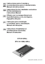 Teka EFX 30 Instruction Manual предпросмотр