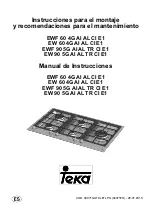 Предварительный просмотр 1 страницы Teka EWF 60 4G AI AL CI Instructions For The Installation And Advice For The Maintenance