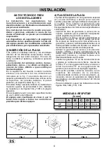 Предварительный просмотр 6 страницы Teka EWF 60 4G AI AL CI Instructions For The Installation And Advice For The Maintenance