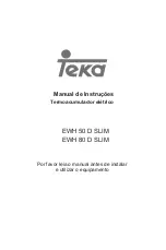 Preview for 17 page of Teka EWH 50 D SLIM Instruction Manual