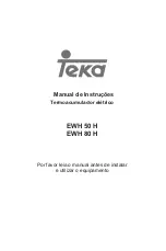 Preview for 16 page of Teka EWH 50 H Instruction Manual