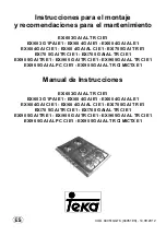 Предварительный просмотр 1 страницы Teka EX/60 3G AI AL TR CI E1 Instructions For The Installation And Advice For The Maintenance