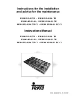 Teka EX/90 5G AI AL PC CI Instruction Manual предпросмотр