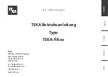 Preview for 5 page of Teka filtoo Operating Instructions Manual