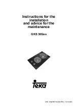 Предварительный просмотр 17 страницы Teka GKS 30Gas Instructions For The Installation And Advice For The Maintenance