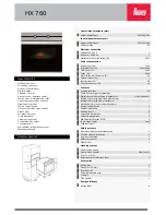 Teka HX 760 Specifications preview