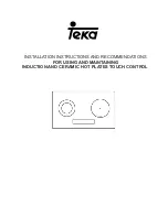 Предварительный просмотр 1 страницы Teka IR-720 Installation Instructions And Recommendations For Using And Maintaining