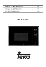 Предварительный просмотр 1 страницы Teka ML 825 TFL Instruction Manual